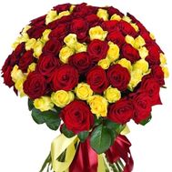 101 red and yellow roses