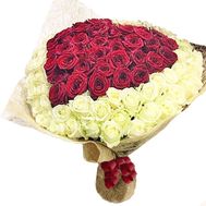 101 rose in the form of a heart