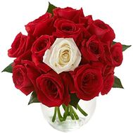 Букет із 1 білою трояндою