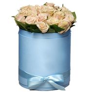 Коробка кремовых роз