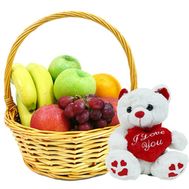Кошик фруктів з ведмедиком