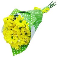 Мини букет из хризантем