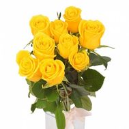 Недорогие желтые розы в букете