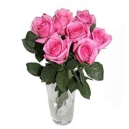 Недорогой букет розовых роз