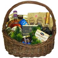 Шикарна подарункова корзина на Новий рік