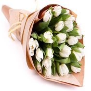 White Tulips in Kraft