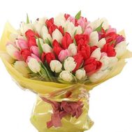 Large bouquet of tulips