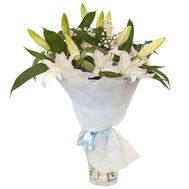 Букет белых лилий