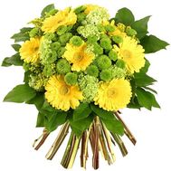 Букет гербер та хризантем