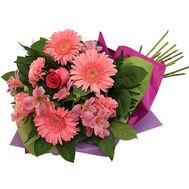 Букет із гербер та альстромерій