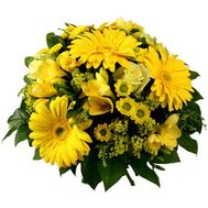 Букет із хризантем і гербер