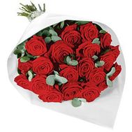 Букет із червоних троянд