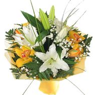 Букет із лілії і орхідеї