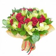 Букет из орхидей и роз