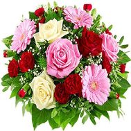 Букет из роз и гербер