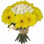 Букет из роз и гербер