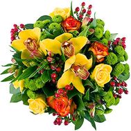 Букет из роз и орхидей