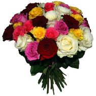Букет разноцветных роз