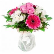 Букет троянд і гербер