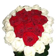 Букет сердце из роз