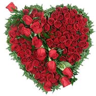 Сердце из цветов