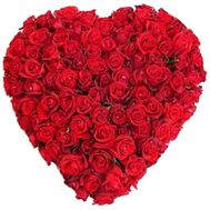 Сердце из роз