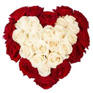 Сердце из роз