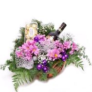 Новорічна подарункова кошик №4