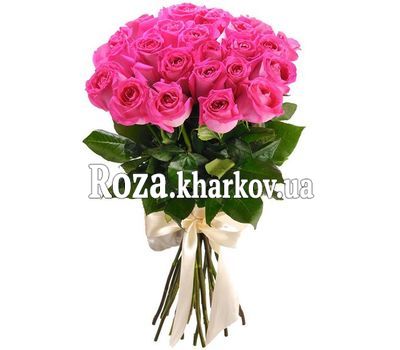 25 розовых импортных роз