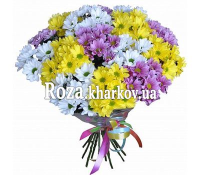 Букет хризантем для женщины