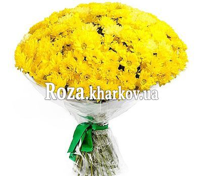 Чарівний букет жовтих хризантем