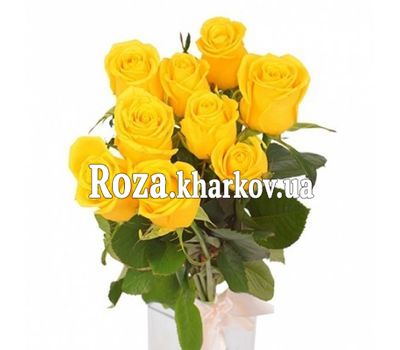 Недорогие желтые розы в букете