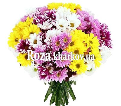 Прекрасный букет хризантем