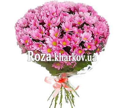 Рожеві хризантеми в букеті Рожеві хризантеми в букеті