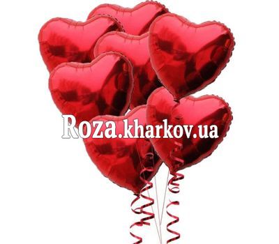 Шары сердцем из фольги