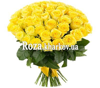 Солнечный букет желтых роз