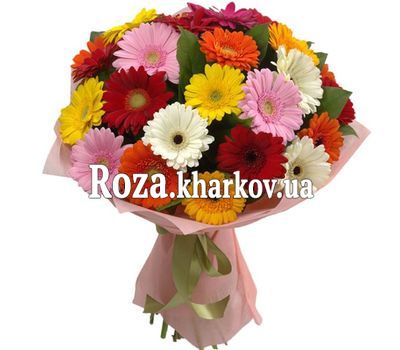 Удивительный букет гербер