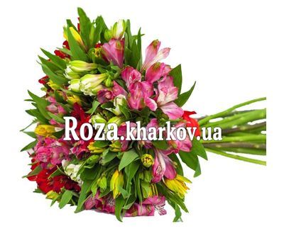 Яскравий букет альстромерій