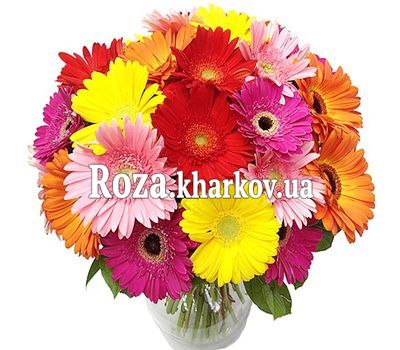 Яскравий букет гербер Яскравий букет гербер