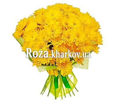 Яскравий букет хризантем