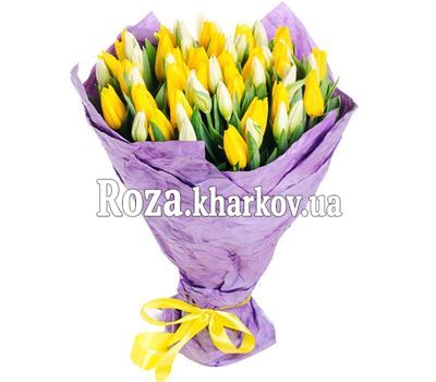 51 тюльпан в букеті