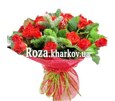 New Year bouquet of roses