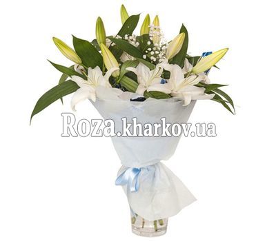 Букет белых лилий