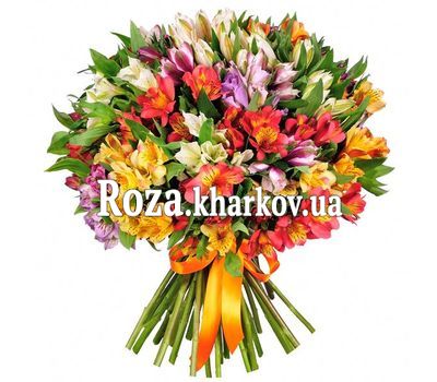 Букет из 35 альстромерий
