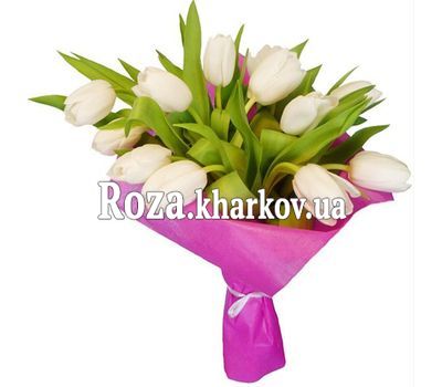 Букет із білих тюльпанів Букет із білих тюльпанів