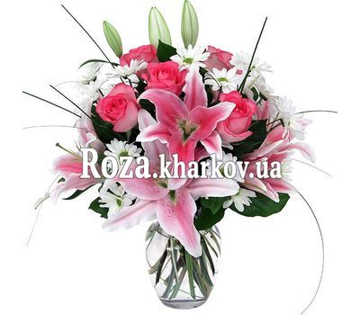 Букет из лилии и роз