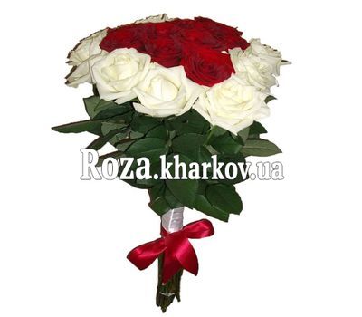 Букет серце з троянд