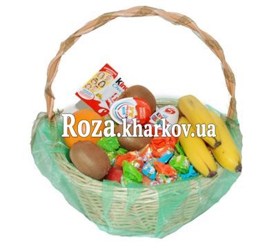 Конфетно-фруктовая корзина