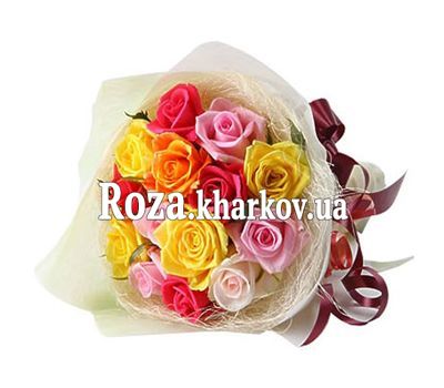 Красивый букет роз