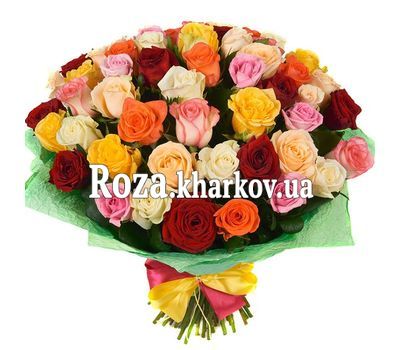 Красивый букет роз